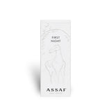 Soghaat First Night Eau de Parfum 150ml bottle with embossed horse and floral design. Sweet amber gourmand fragrance.