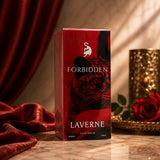 Soghaat Forbidden Eau de Parfum for women, 100ml bottle with leopard print and red accents.