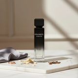 Soghaat Frankel Aventus 200ml Eau de Parfum for men, fresh woody amber floral with iris, lemon, basil, vetiver, amber, cedarwood, musk, vanilla.