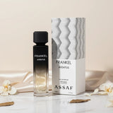 Soghaat Frankel Aventus 200ml Eau de Parfum for men, fresh woody amber floral scent with iris, lemon, basil, vetiver, amber, cedarwood, musk, vanilla.
