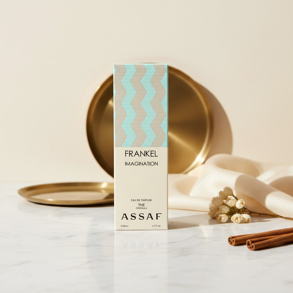 Soghaat Frankel Imagination 200ml Eau de Parfum for Unisex, fresh citrus woody spicy fragrance with mandarin, lemon, pink pepper, lavender, tea, guaiac wood and patchouli.