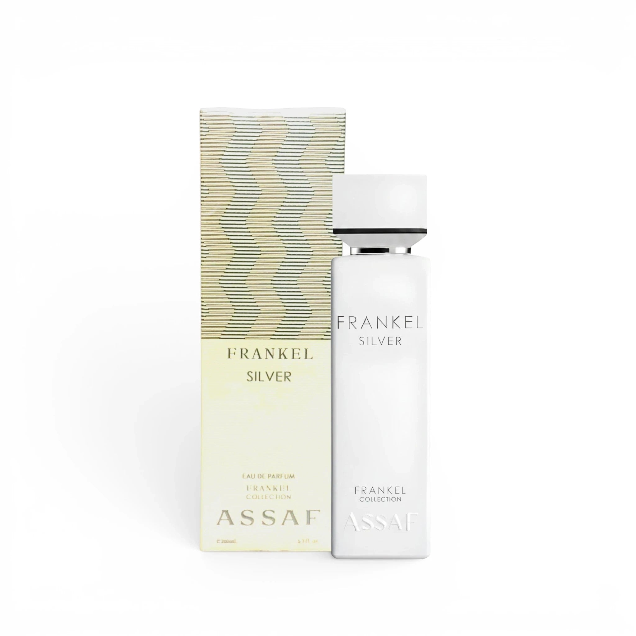 Soghaat Frankel Silver 200ml Eau de Parfum for unisex, a fresh citrus woody fragrance with notes of orange, lemon, green tea, sandalwood, and musk.