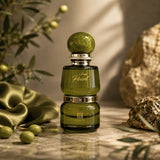 Ahmed Al Maghribi Green Pearl 80ml Eau de Parfum, a unisex fresh fruity floral scent with apple, pear, citrus, jasmine, musk, and vanilla notes.