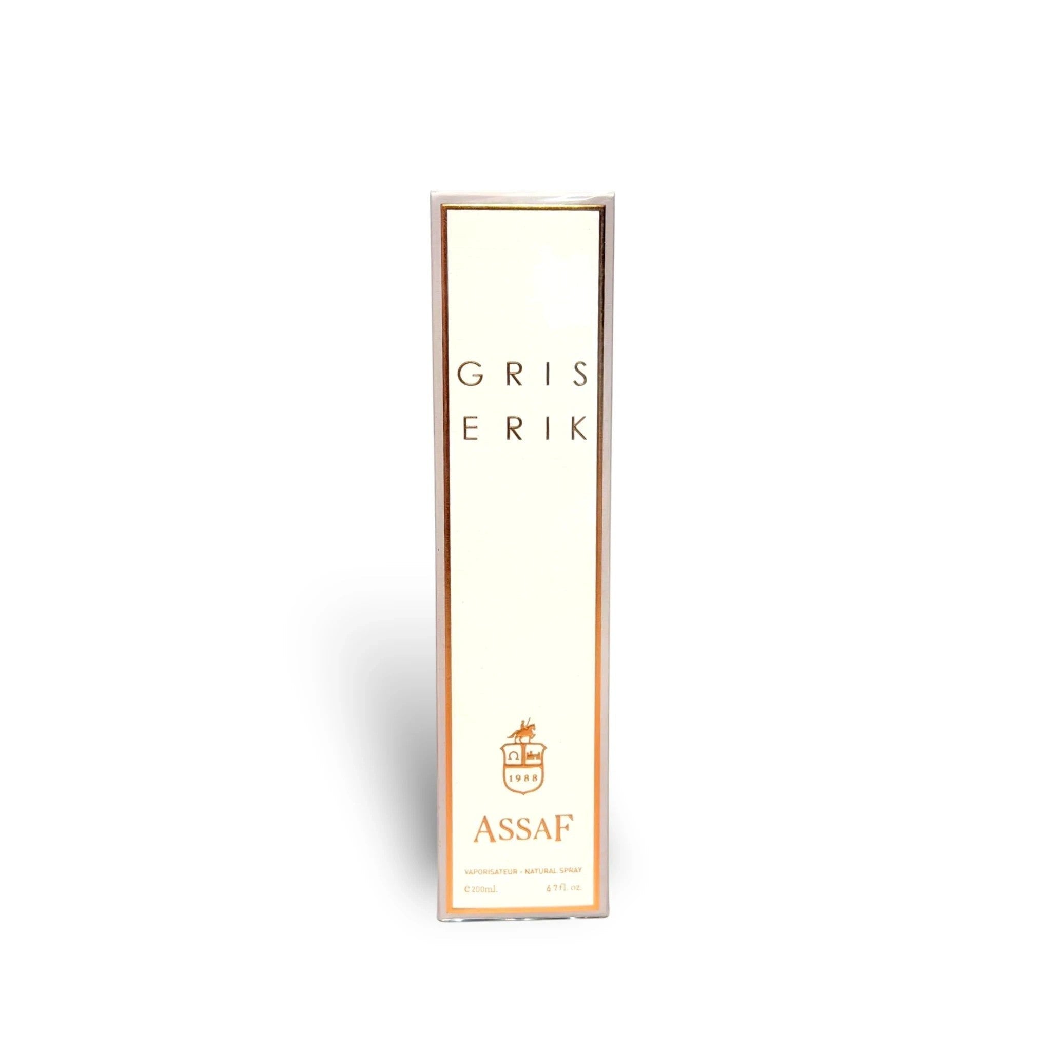 Soghaat Gris Erik Eau de Parfum 200ml, fresh woody aromatic fragrance with notes of bergamot, rose, cedar, sandalwood, amber.