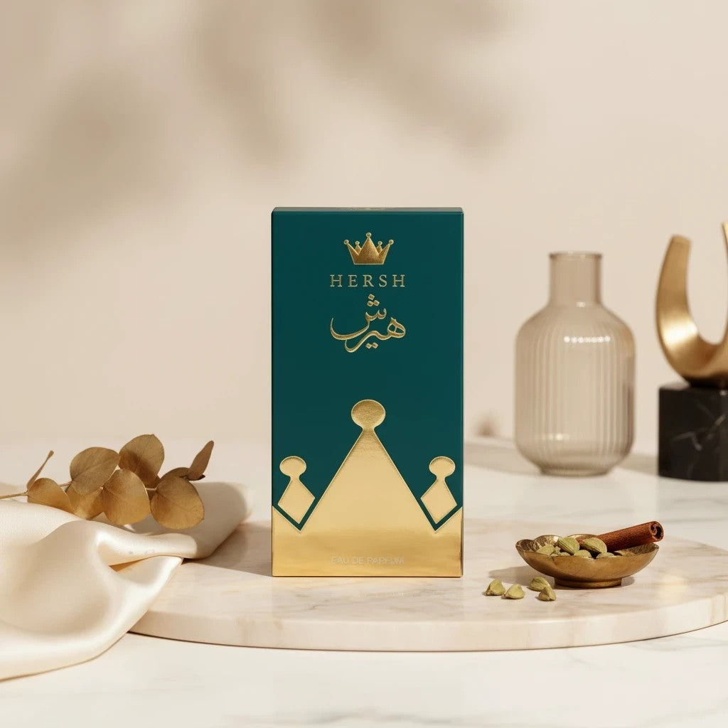 Soghaat Hersh Bukhori 100ml Eau de Parfum, a unisex amber oud fragrance with incense woods, berry, amber, musk, vanilla, tonka, patchouli, and oud oil.