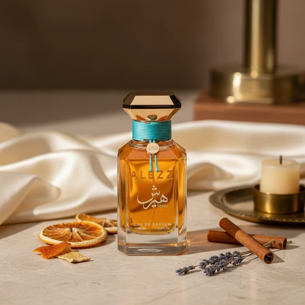 Soghaat Hersh Bukhori 100ml Eau de Parfum, amber oud fragrance with incense woods, berry, and a warm, musky base.