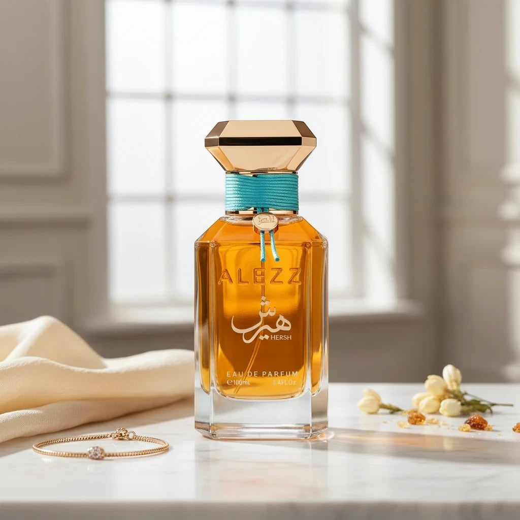Soghaat Hersh Bukhori 100ml Eau de Parfum, a unisex amber oud fragrance with incense woods, berry, amber, musk, vanilla, tonka, patchouli, and oud oil.