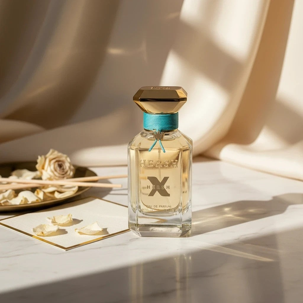 Soghaat Hersh X 100ml Eau de Parfum for unisex, a fresh floral woody scent with bergamot, apple, and sandalwood notes.