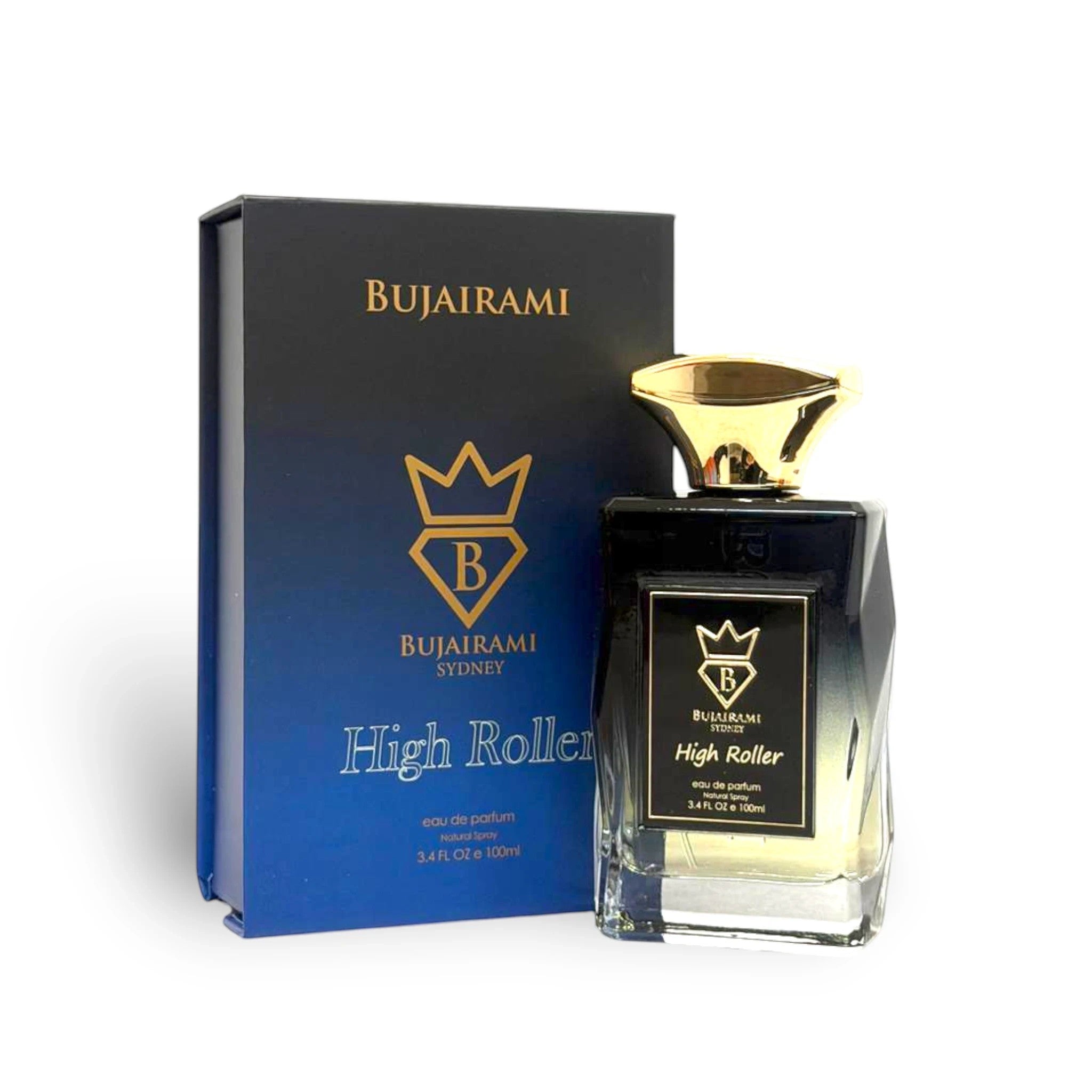 Soghaat High Roller Eau de Parfum for men, amber woody oriental fragrance with spicy, wild lavender, and woody notes.