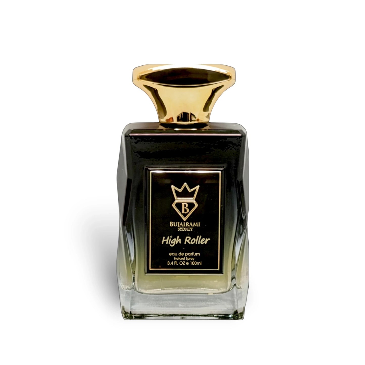Soghaat High Roller Eau de Parfum for men, amber woody oriental fragrance with spicy, lavender, and woody notes.