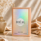 Soghaat Ideal Nectar 100ml Eau de Parfum for women, a sweet floral gourmand fragrance with rose, caramel, popcorn, and vanilla notes.