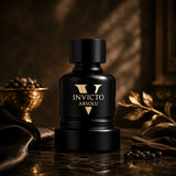 Soghaat Fragrance World Invicto Victorious Absolu amber woody oriental men's perfume bottle with black pepper and wood