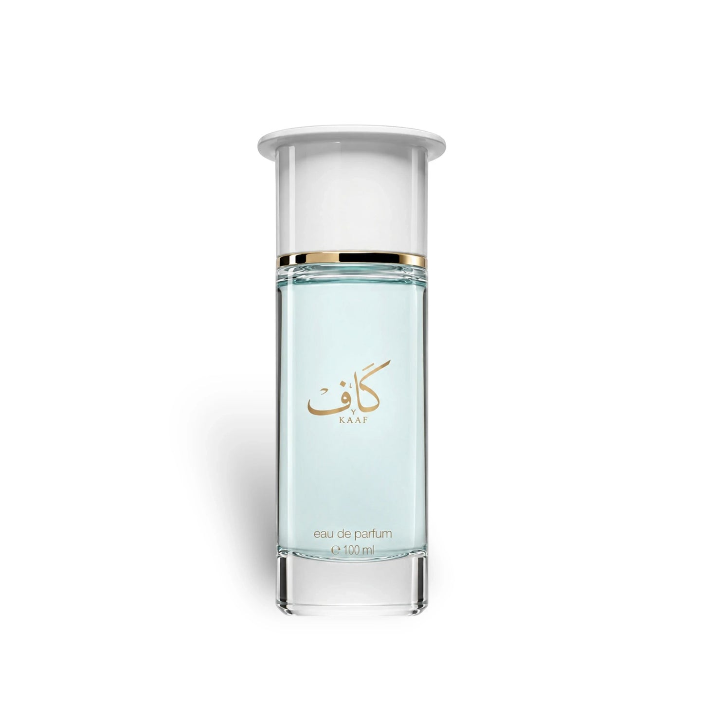 Soghaat Kaaf by Ahmed Al Maghribi 100ml unisex extrait de parfum in a clear glass bottle with a white cap.
