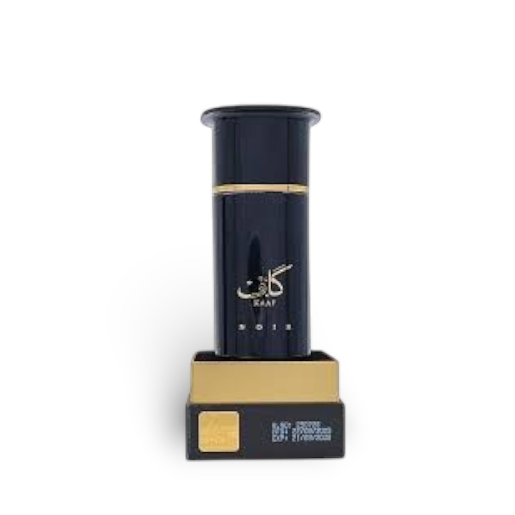 Soghaat Kaaf Noir 100ml Extrait de Parfum for unisex, woody, floral, amber oriental fragrance with oud and rose notes.