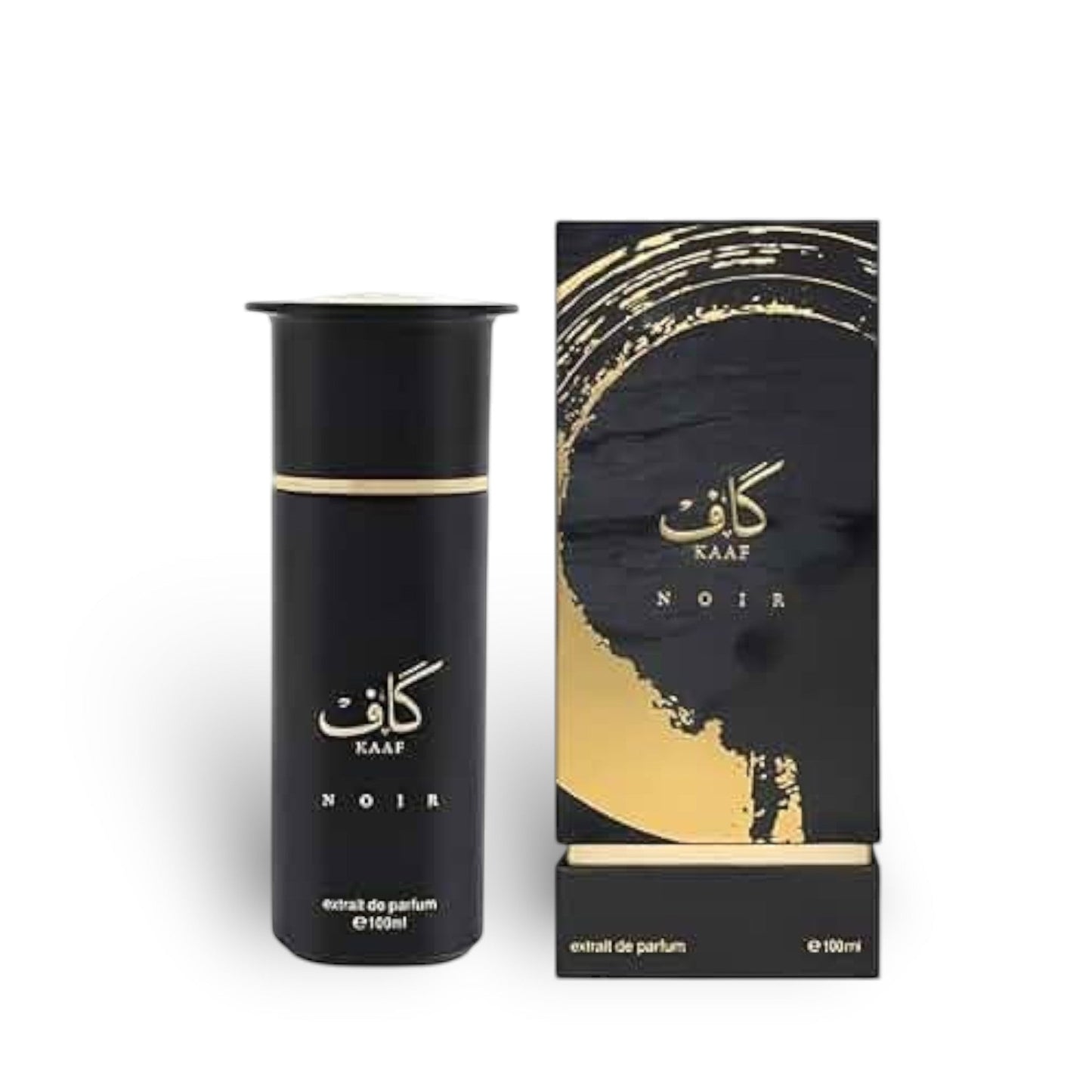 Soghaat Kaaf Noir Extrait de Parfum 100ml, a unisex woody, floral, and amber oriental fragrance with notes of oud, rose, and bergamot.