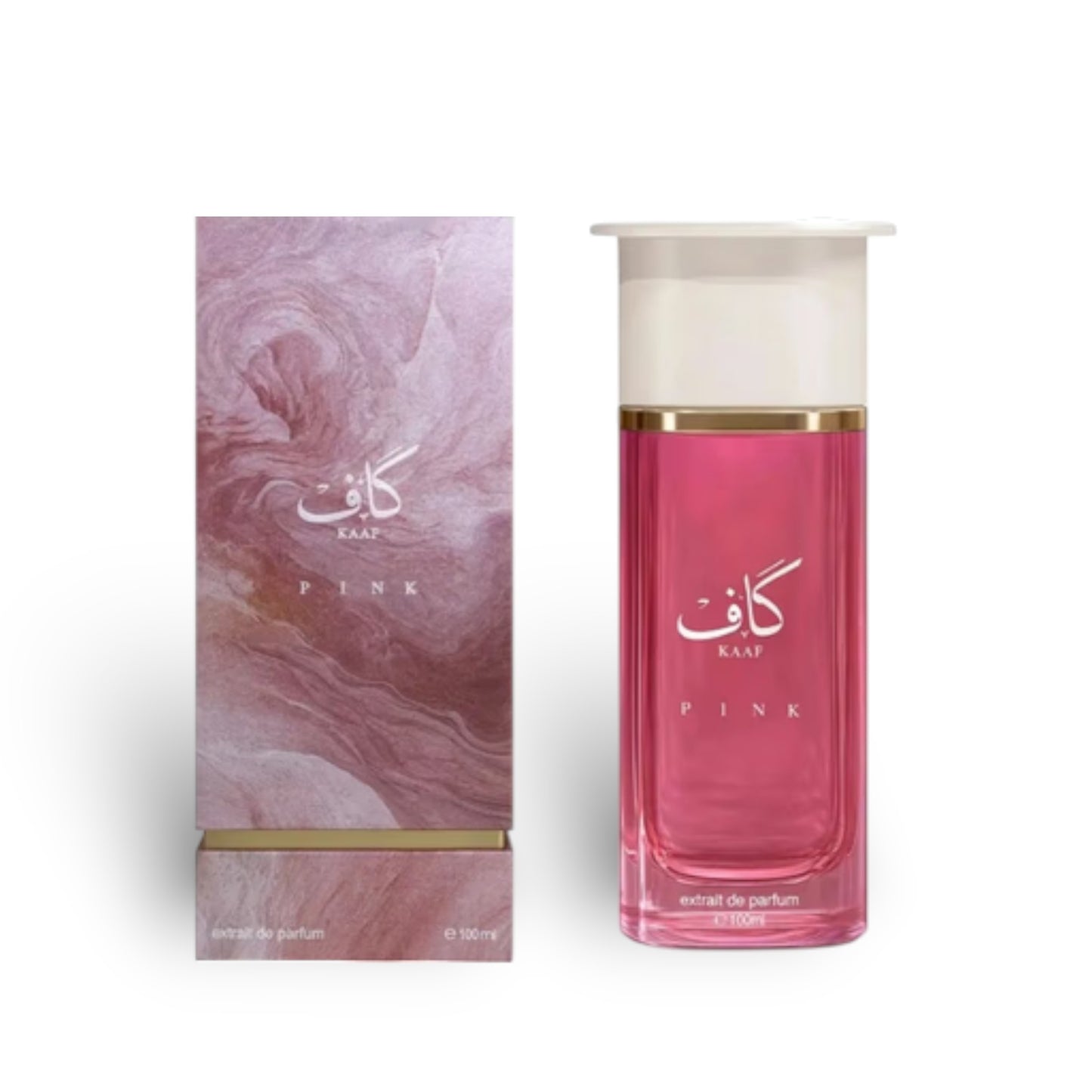 Soghaat Kaaf Pink Extrait de Parfum for men, a woody, fresh citrus, and floral fragrance with notes of Bergamot, Jasmine, and Musk.