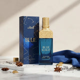 Soghaat Klikat Blue 200ml Eau de Parfum for unisex, fresh citrus woody fragrance with pear, mandarin, and sandalwood notes.