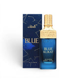 Soghaat Klikat Blue 200ml Eau de Parfum for unisex, a fresh citrus woody fragrance with a blue bottle and gold cap.