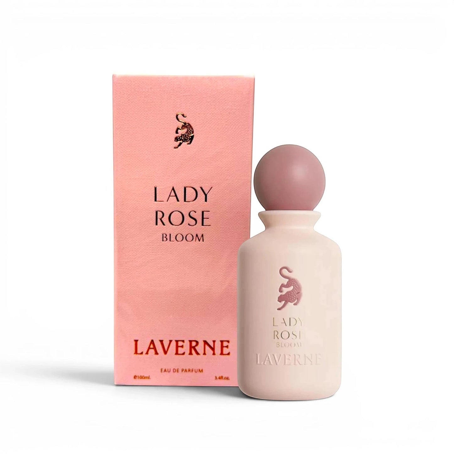 Soghaat Lady Rose Bloom 100ml Eau de Parfum for women, a rose amber floral fragrance with pink pepper, mandarin, saffron, rose, jasmine, amber, patchouli and musk.