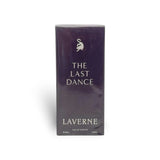 Soghaat Laverne The Last Dance Eau de Parfum 100ml bottle, fresh woody aromatic scent with plum, pear, pink pepper, jasmine, rose, vanilla, cedarwood, musk, sandalwood notes.