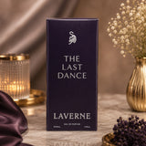 Soghaat Laverne The Last Dance 100ml Eau de Parfum bottle in deep purple packaging with silver logo and text.