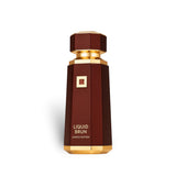 Soghaat French Avenue Liquid Brun Limited Edition 150ml Eau de Parfum in a dark brown bottle with gold accents.