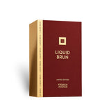 Soghaat French Avenue Liquid Brun Limited Edition 150ml Eau de Parfum in a deep red and gold rectangular box.