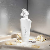 Soghaat Maahir Honor 100ml Eau de Parfum for unisex with a white horse head cap and Arabic calligraphy.