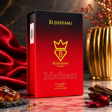 Soghaat Madness Eau de Parfum 100ml by Bujairami, a unisex fragrance with raspberry, saffron, rose, incense, oud, and amber notes.