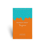 Soghaat Midnight Frost Tangerine by Anfar London 100ml Extrait de Parfum box with orange and turquoise drip design.