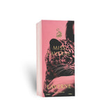 Soghaat Miss Laverne 100ml Eau de Parfum box featuring a pink background with a leopard illustration and gold lettering.