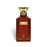 Soghaat Ahmed Al Maghribi Musk And Leather 100ml unisex Eau de Parfum in a brown glass bottle with a gold cap.