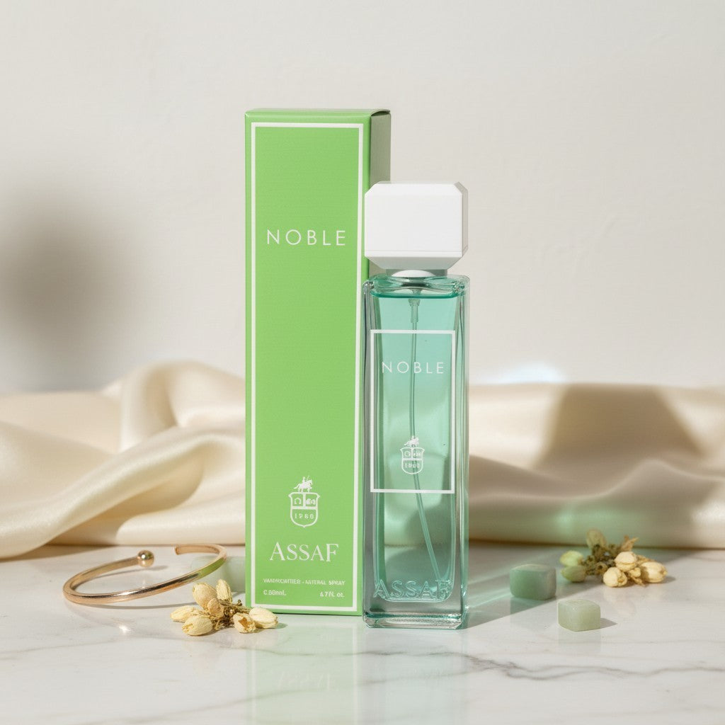 Soghaat Noble 200ml Eau de Parfum for unisex, a soft floral sweet musk with iris, jasmine, white musk, and vanilla.