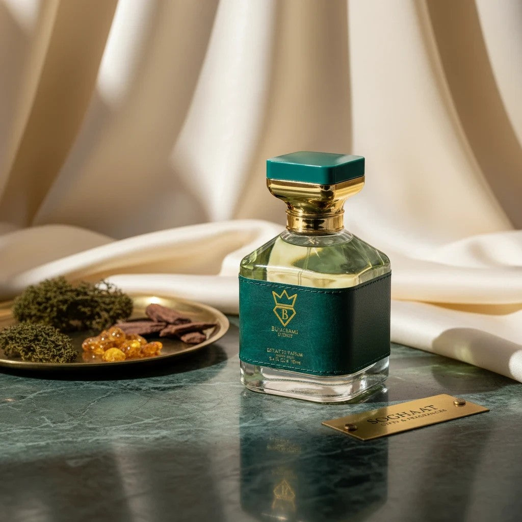 Soghaat Ocean Eyes 100ml Extrait de Parfum, a unisex fresh clean musk fragrance with mandarin, pear, ambrette seed, musk, and benzoin.