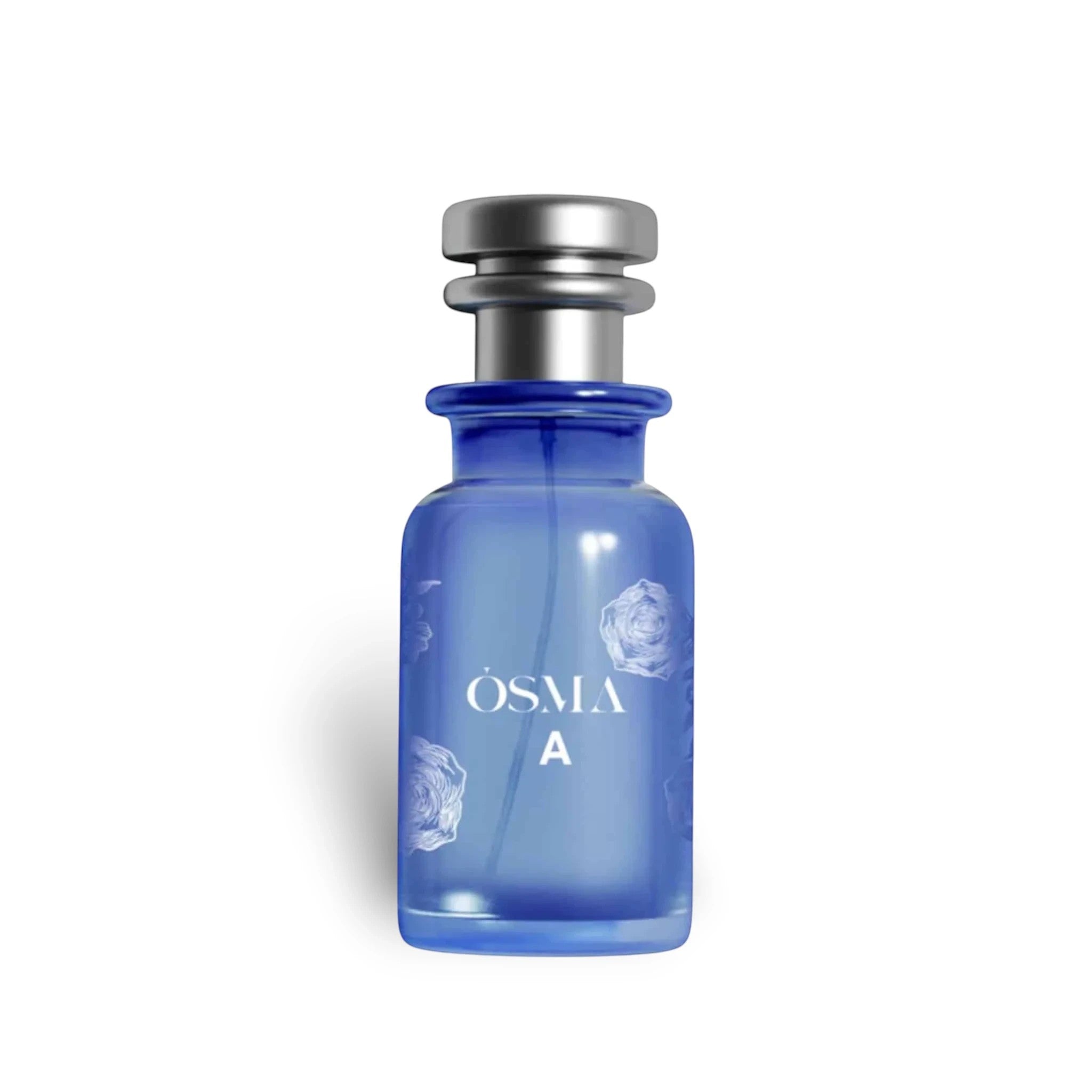 Soghaat Osma A Eau de Parfum 150ml, a sweet gourmand fragrance with pineapple, coconut, and vanilla notes in a blue glass bottle.