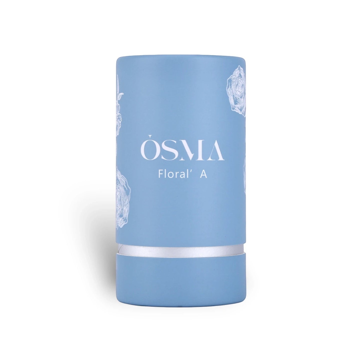 Soghaat Osma Floral A Eau de Parfum 75ml, a light blue cylindrical bottle with white floral accents and branding.