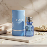 Soghaat Osma Floral R Eau de Parfum 75ml, a soft sweet musk fragrance with rose and cedar notes, presented in a blue bottle and box.