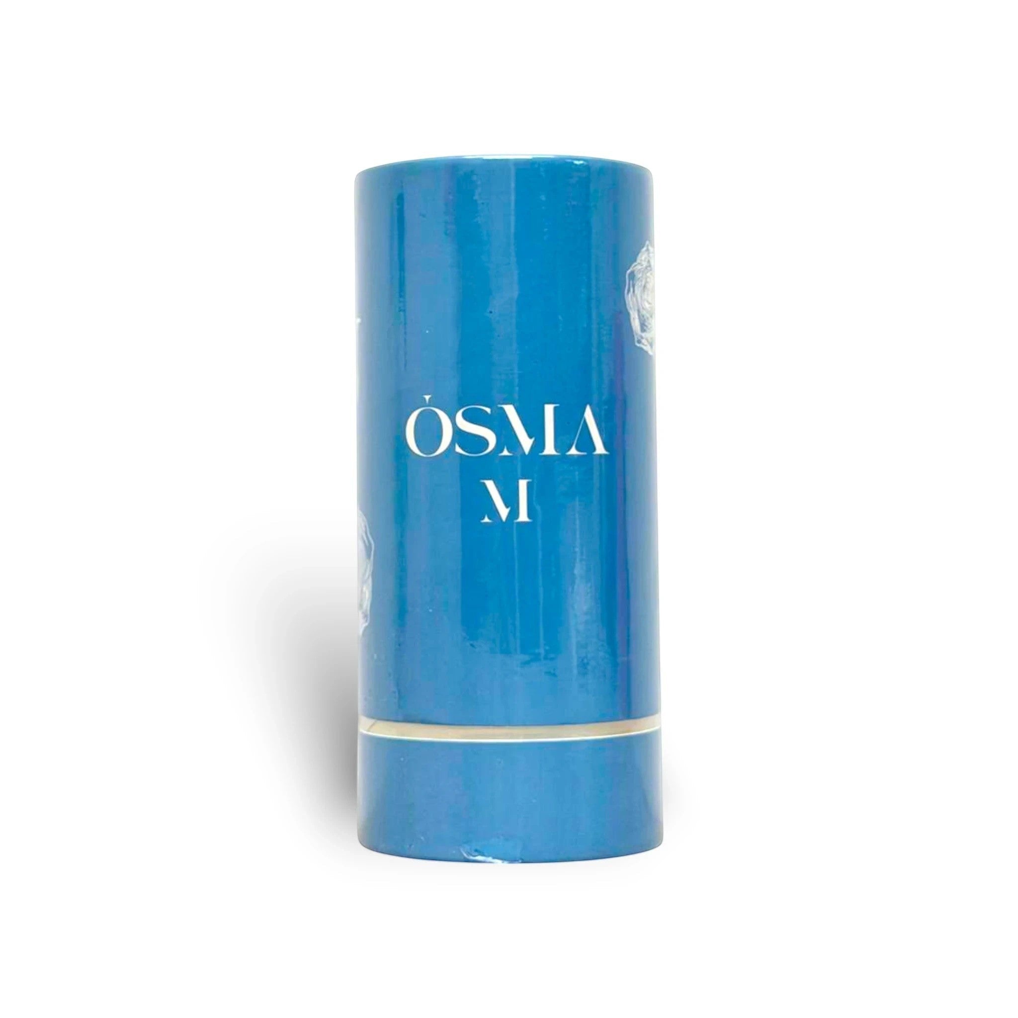 Soghaat Osma M Eau de Parfum 150ml bottle, blue cylindrical packaging with white text and subtle floral pattern.