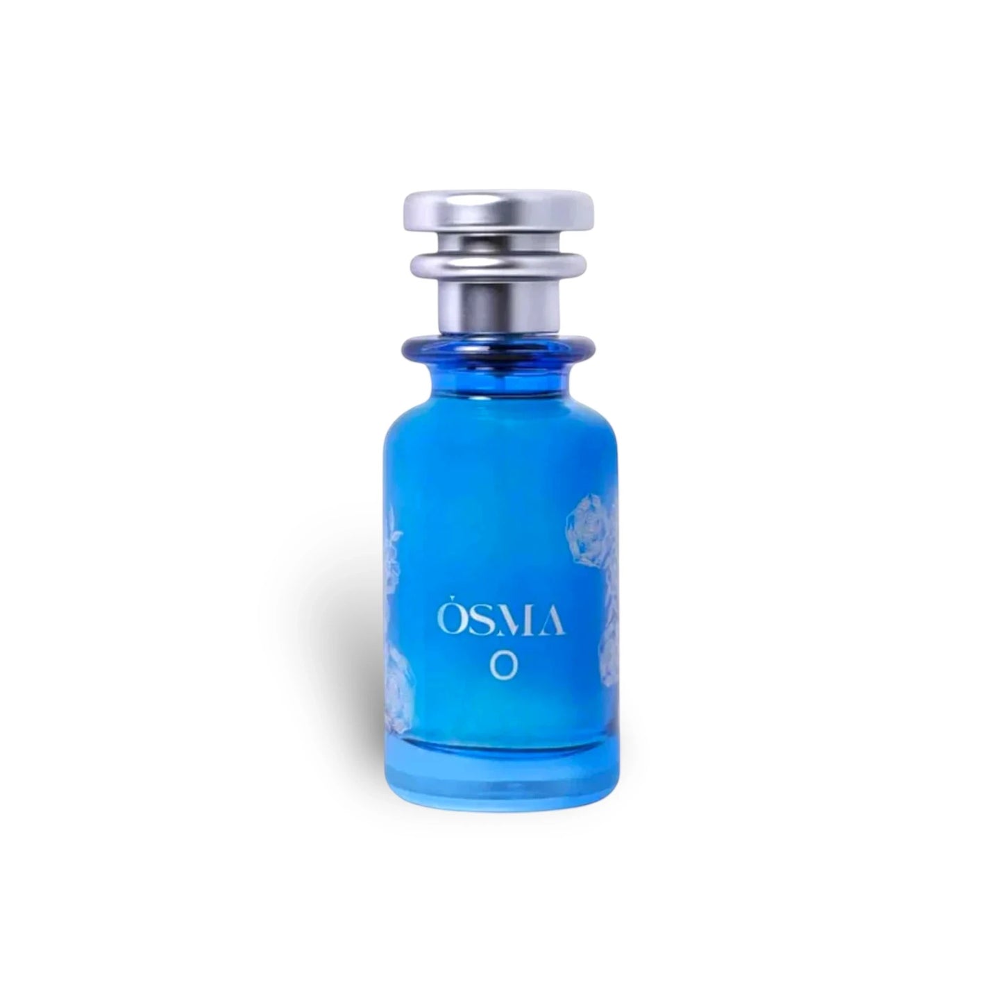 Soghaat Osma O Eau de Parfum, a fresh clean musk fragrance with pear, tobacco, and musk notes in a blue glass bottle.