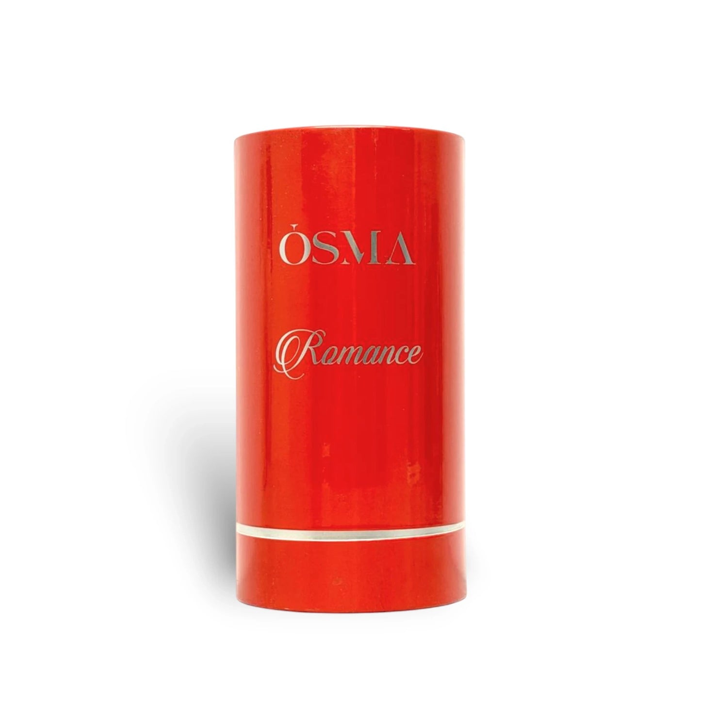Soghaat Osma Romance Eau de Parfum, a red cylindrical bottle with silver lettering.