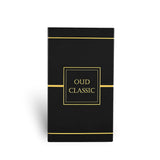 Soghaat Ahmed Al Maghribi Oud Classic Eau de Parfum 50ml black and gold rectangular fragrance box