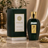 Soghaat Philos Messenger 100ml Eau de Parfum bottle and box, a fresh woody aromatic unisex fragrance.