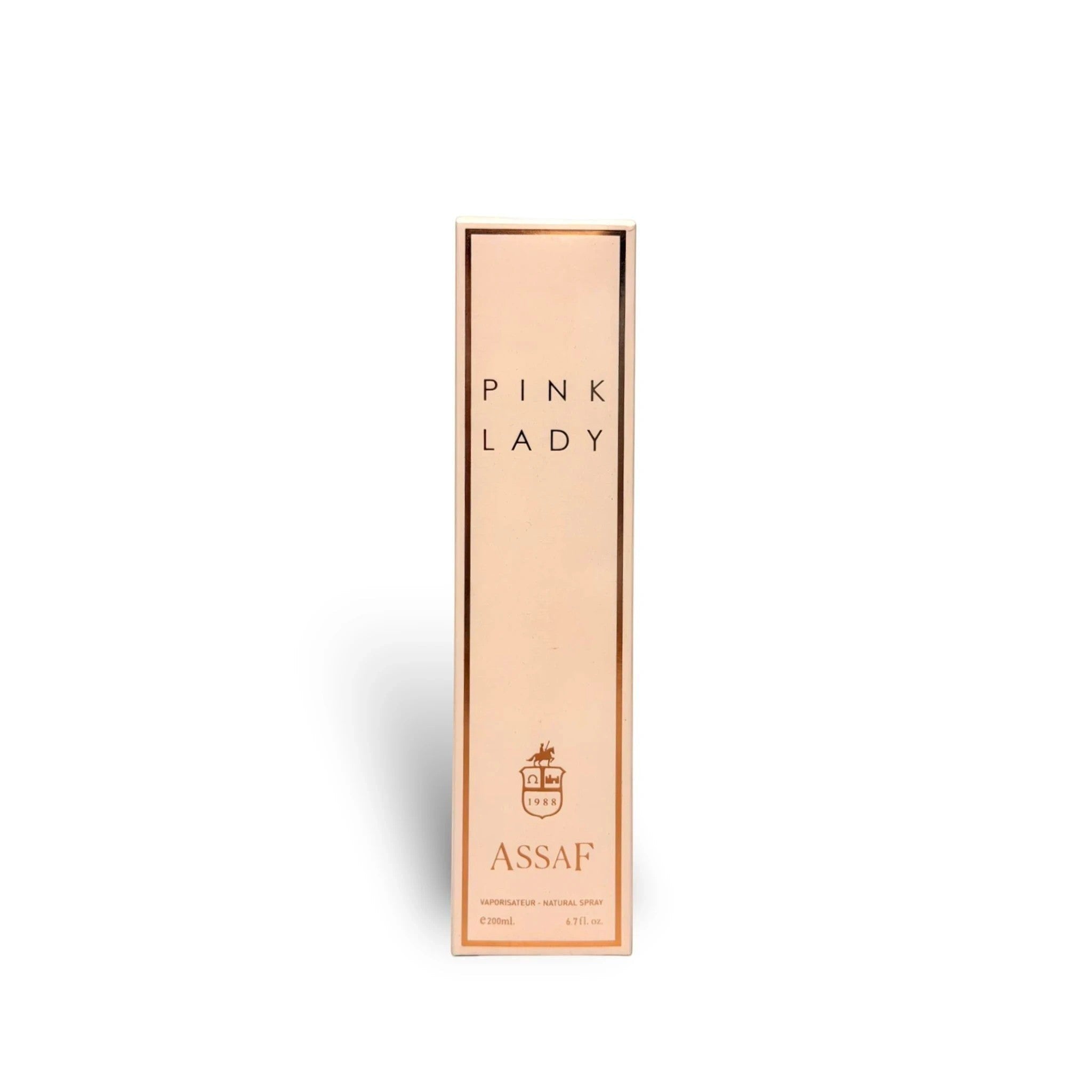 Soghaat Pink Lady Eau de Parfum 200ml, a fresh woody aromatic fragrance for women with notes of bergamot, orange blossom, white flowers, patchouli, and vanilla.