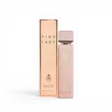 Soghaat Pink Lady Eau de Parfum 200ml, a fresh woody aromatic fragrance for women with notes of bergamot, orange blossom, white flowers, patchouli, and vanilla.