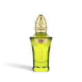 Soghaat Rawdha 50ml Extrait de Parfum in a green glass bottle with an ornate gold cap and Arabic calligraphy label.
