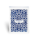 Soghaat Rayhaan Azul 100ml Eau de Parfum for men in a white box with a blue geometric Arabian pattern.