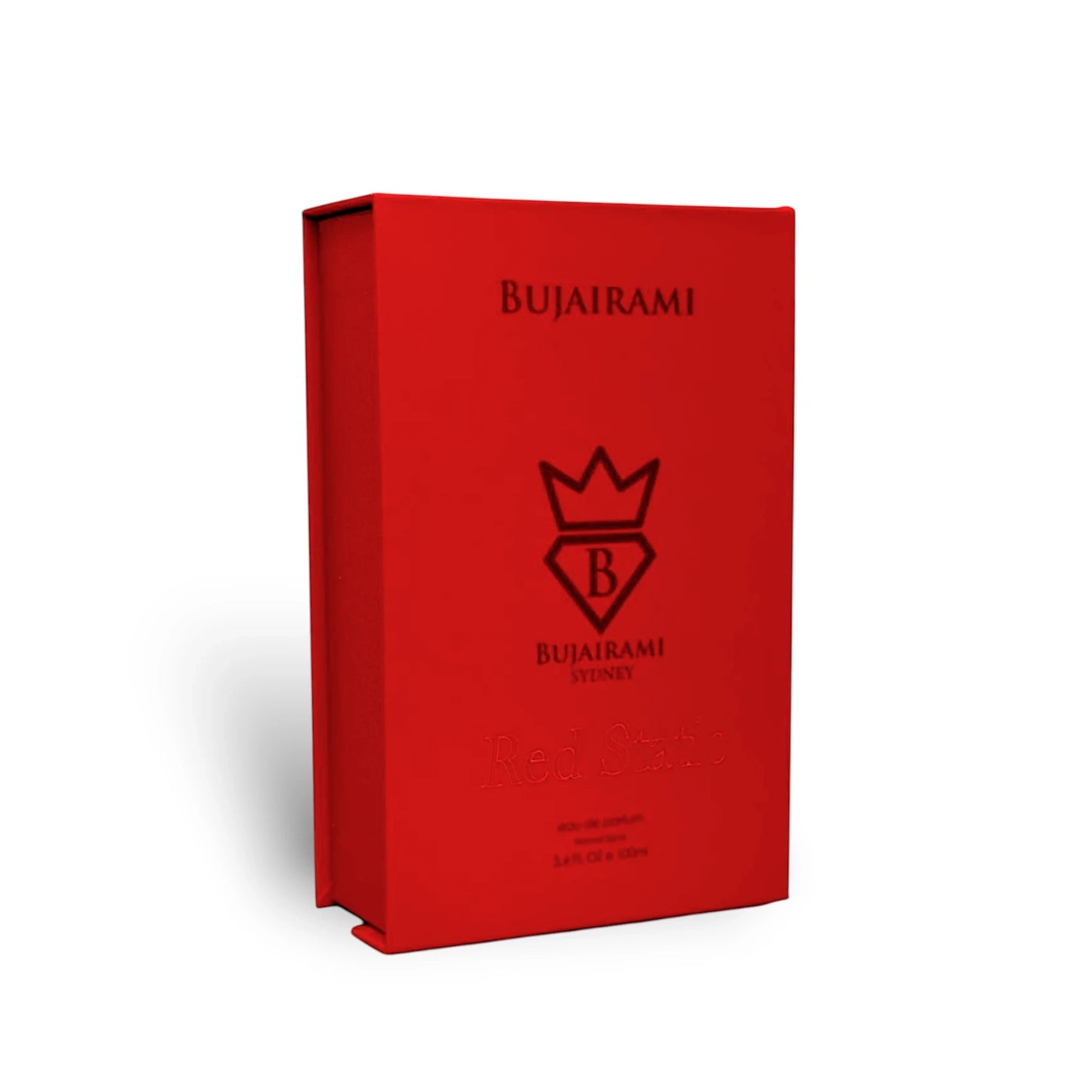 Soghaat Red Static 100ml Eau de Parfum, a unisex floral amber fragrance with cherry, rose, and red fruit notes.