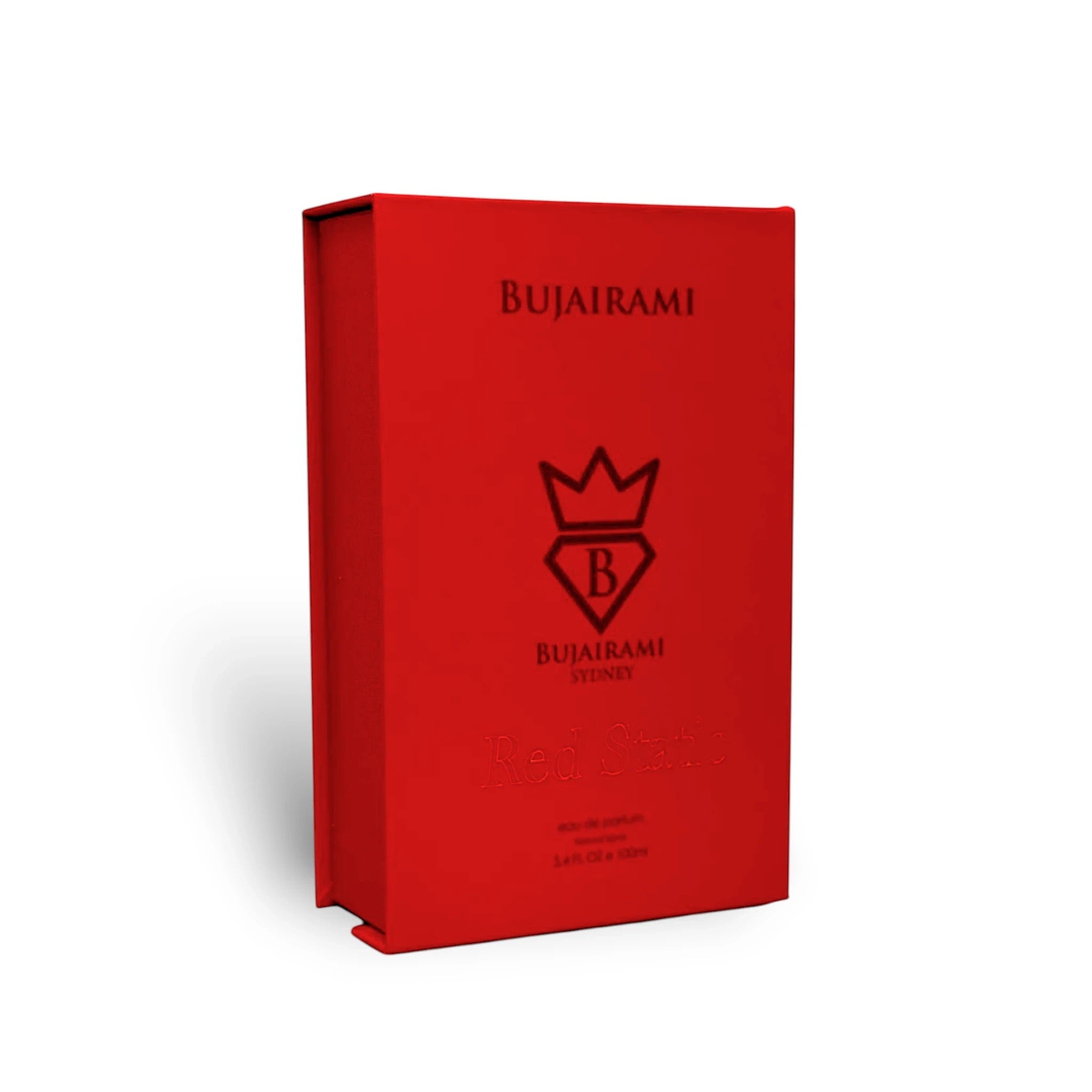 Soghaat Red Static 100ml Eau de Parfum, a unisex floral amber fragrance with cherry, rose, and red fruit notes.