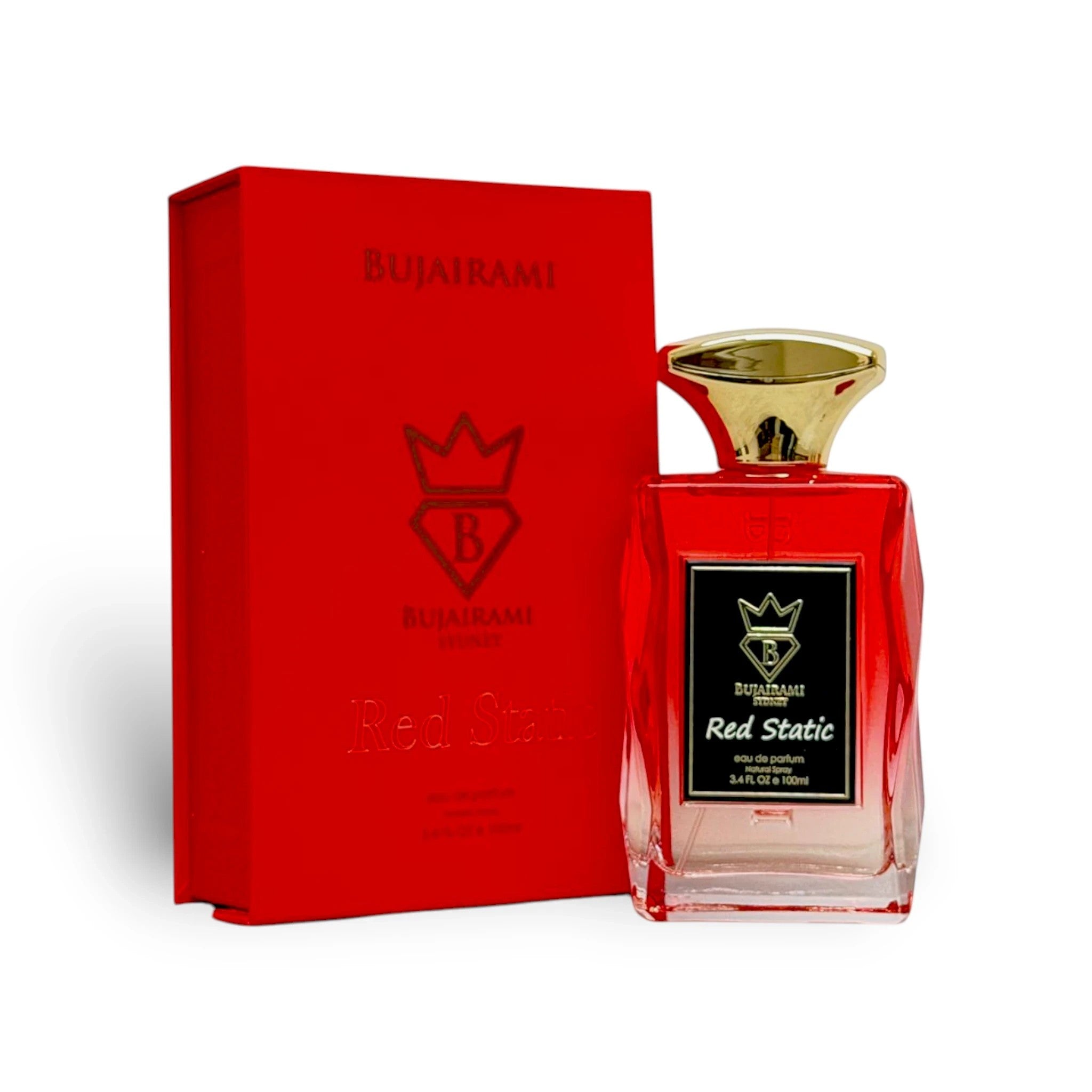Soghaat Red Static 100ml Eau de Parfum for unisex, floral amber with cherry, rose, and red fruits.