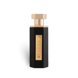 Soghaat Reef 29 unisex Eau de Parfum in a sleek black hexagonal bottle with a gold cap and label.